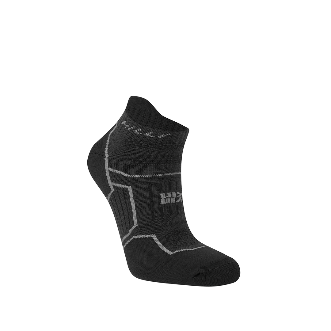 Hilly Twin Skin Sockel – Schwarz/Anthrazit – SS25