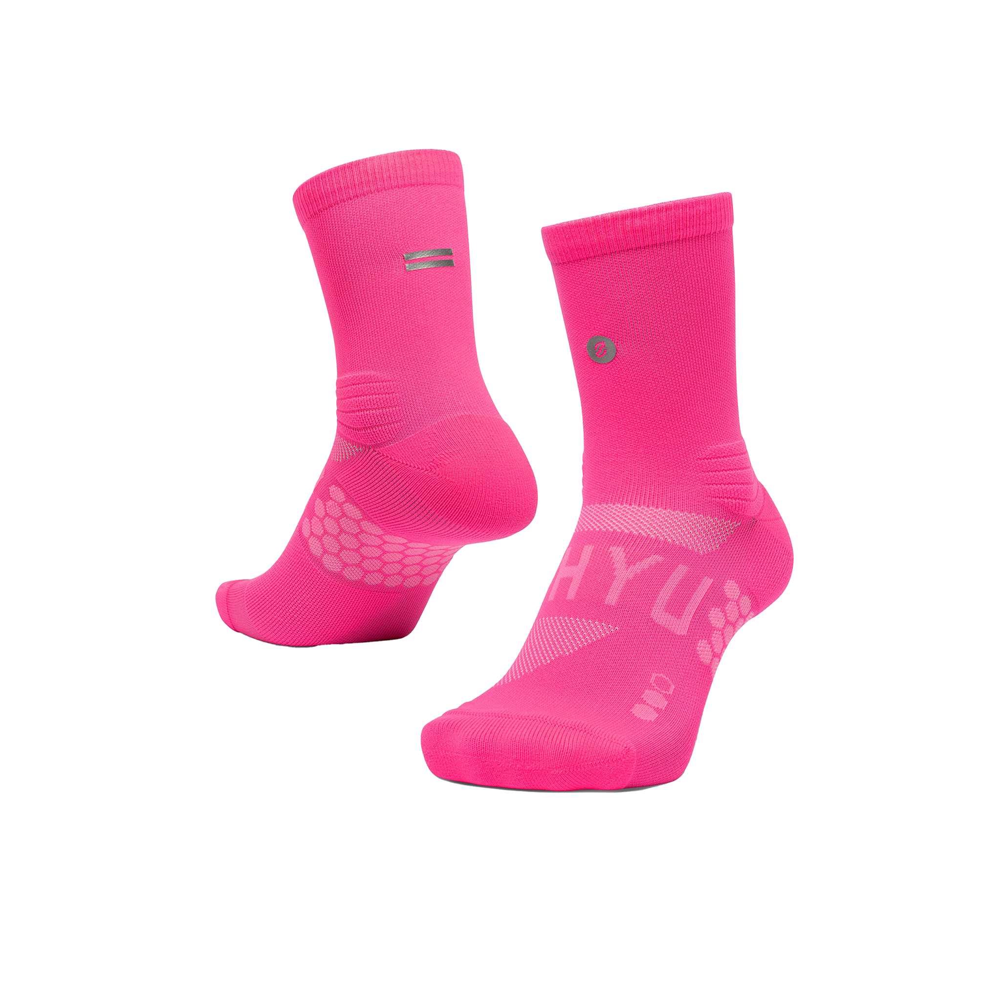 SHYU Racing Half Crew Socks - Pink/Pink/Pink