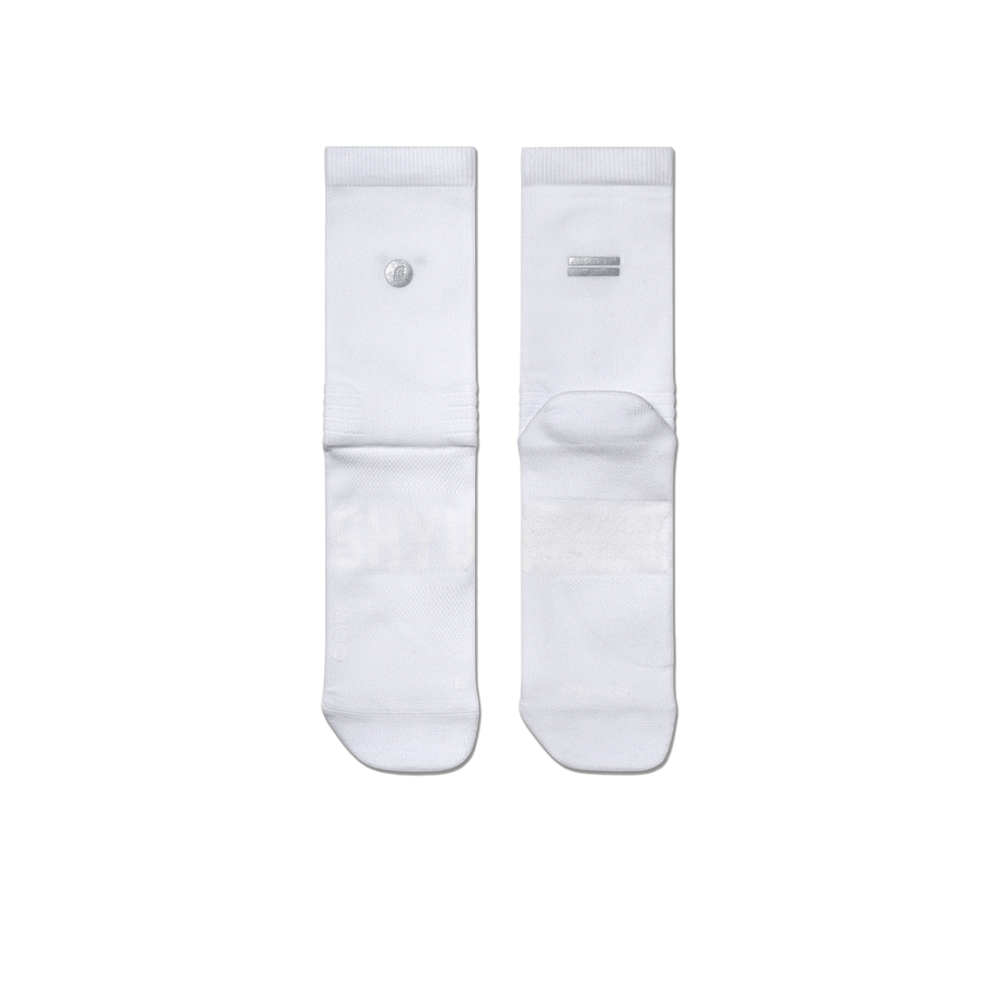 SHYU Racing Half Crew Socks - White/White/White