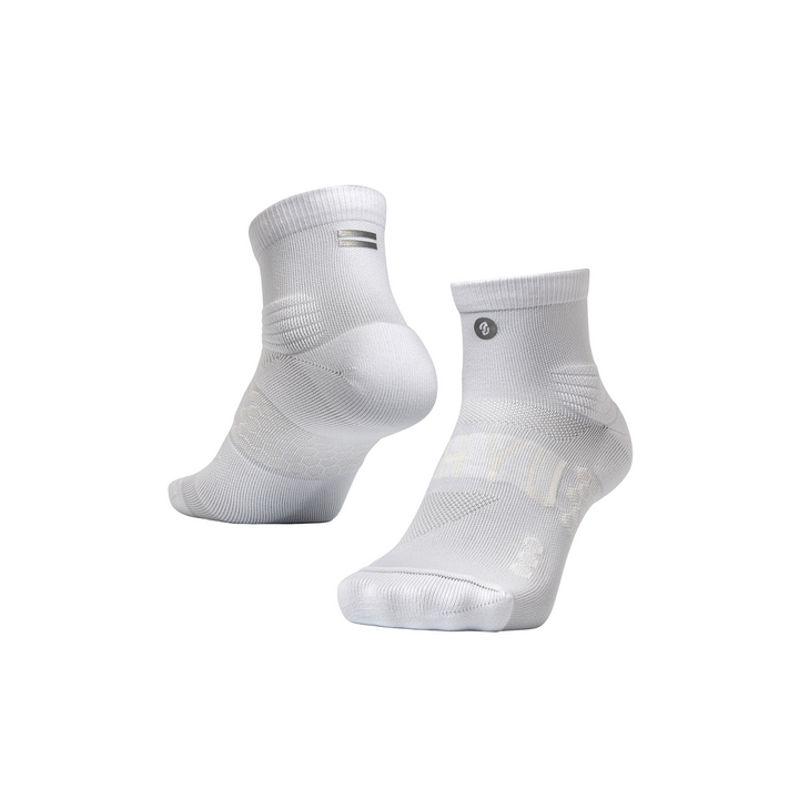 SHYU Racing Quarter Crew Socks - White/White/White