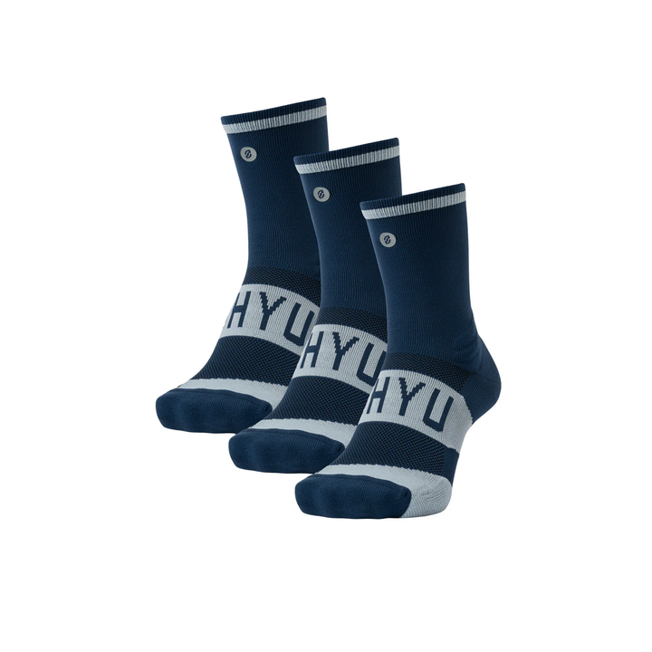 SHYU Training v2.0 Half Crew Socken – Marineblau, 3 Stück