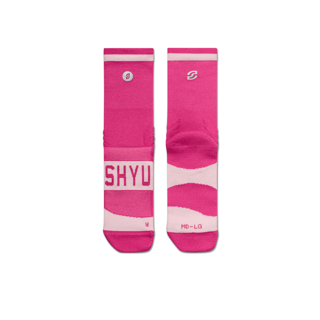 SHYU Training v2.0 Half Crew Chaussettes - Rose 3pk