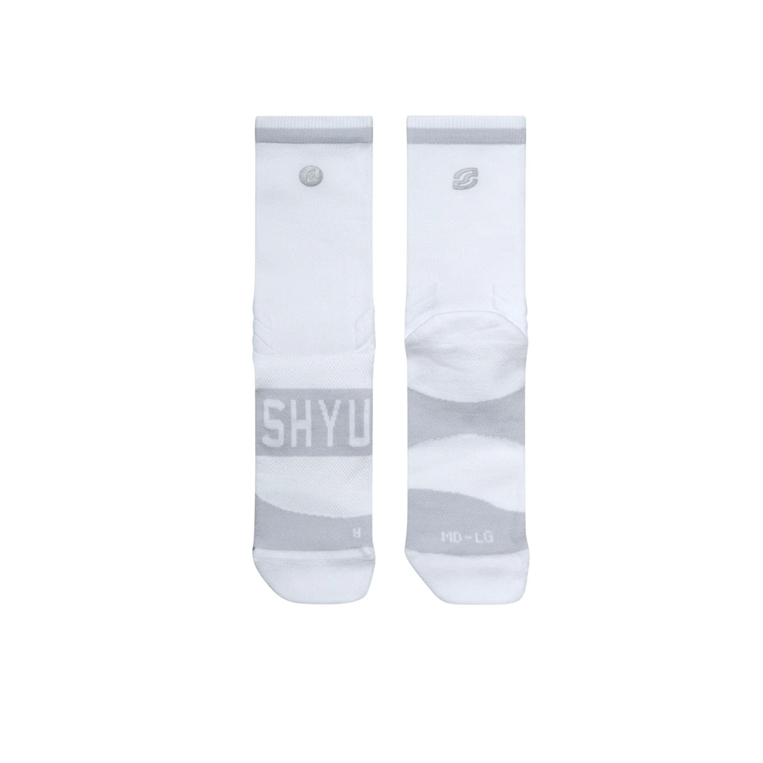 SHYU Training v2.0 Half Crew Socken – Weiß 3er-Pack