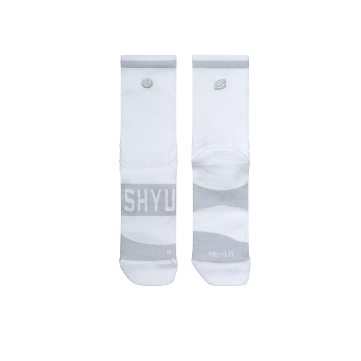 SHYU Training v2.0 Half Crew Socken – Weiß 3er-Pack