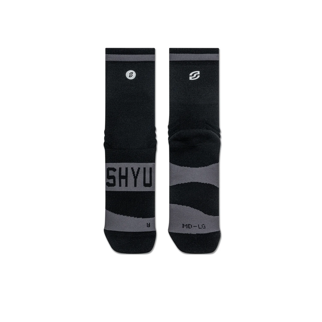 SHYU Training v2.0 Half Crew Socks - Black 3pk