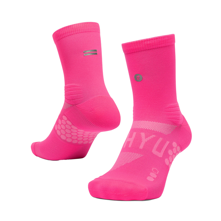 SHYU Racing Half Crew Socks - Pink/Pink/Pink