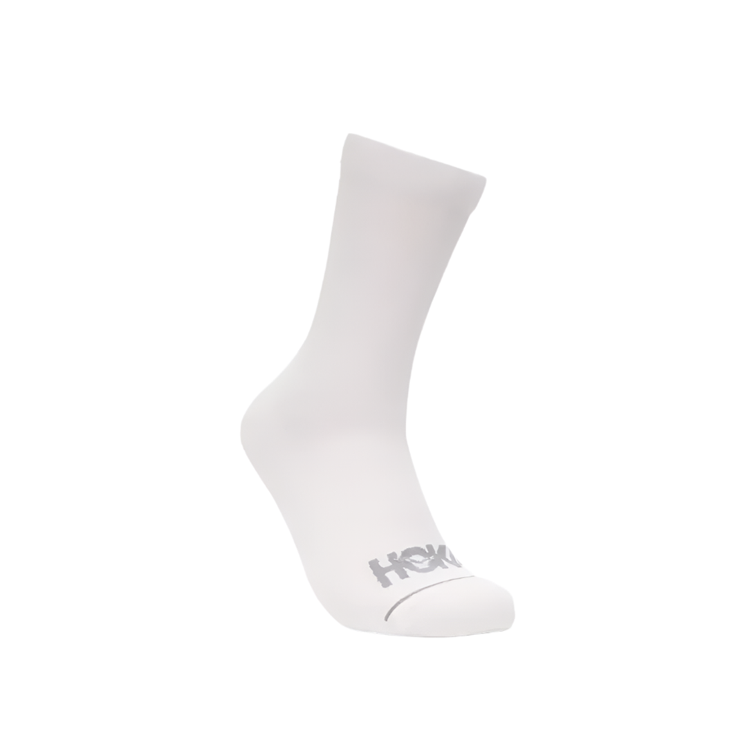 Hoka Unisex Crew Run Sock 3-Pack - White/White/White