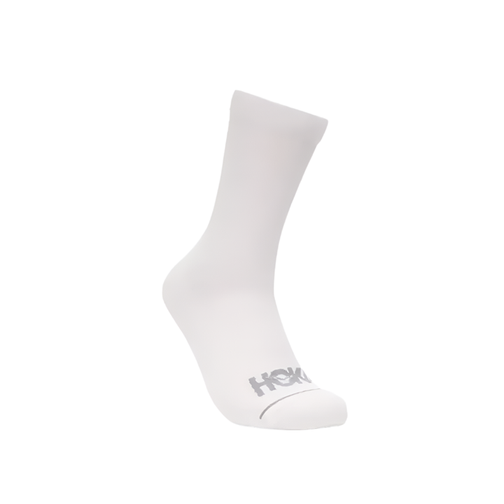 Hoka Unisex Crew Run Sock 3-Pack - White/White/White