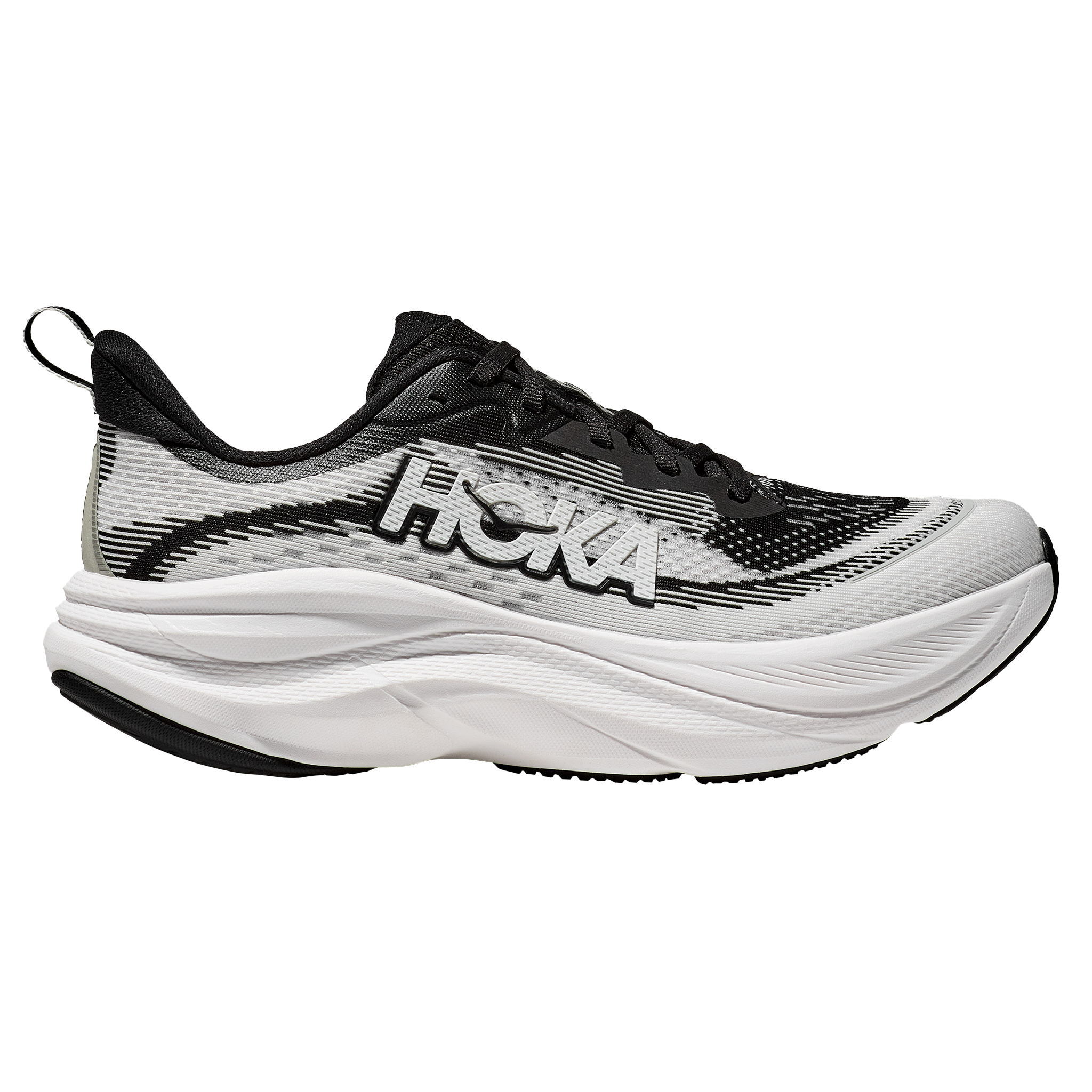 Hoka Womens Skyflow - Black/White - Neutral