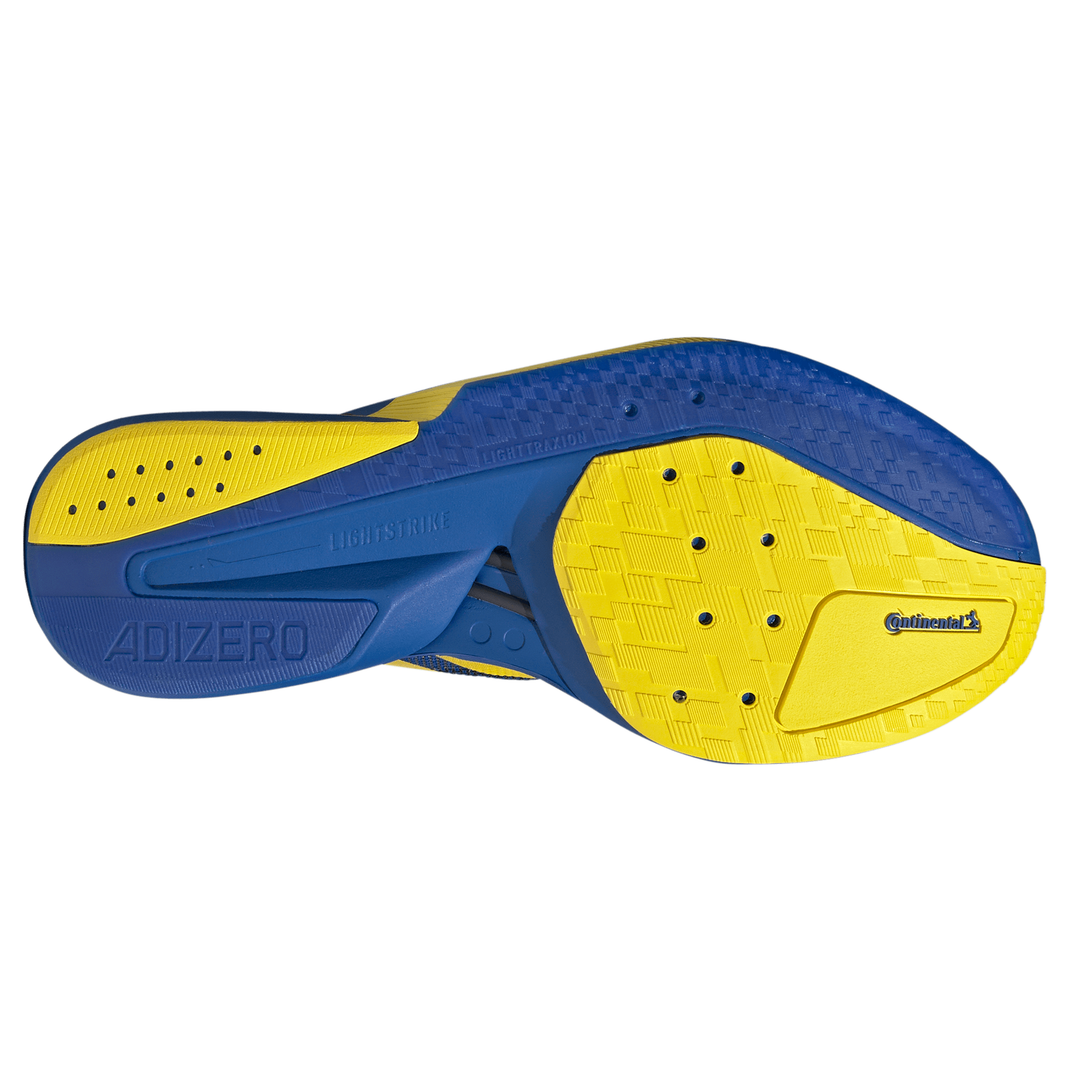 Adidas Mens Adizero Boston 13 - Blue/Yellow/Core Black - Neutral - SS26