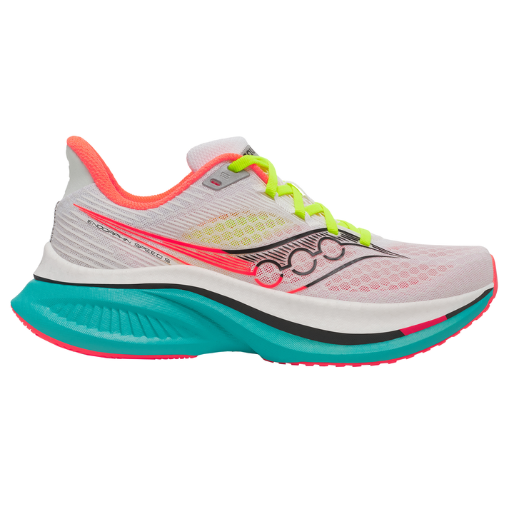 Saucony Mens Endorphin Speed 5 - White/Mutant - Neutral - AW25