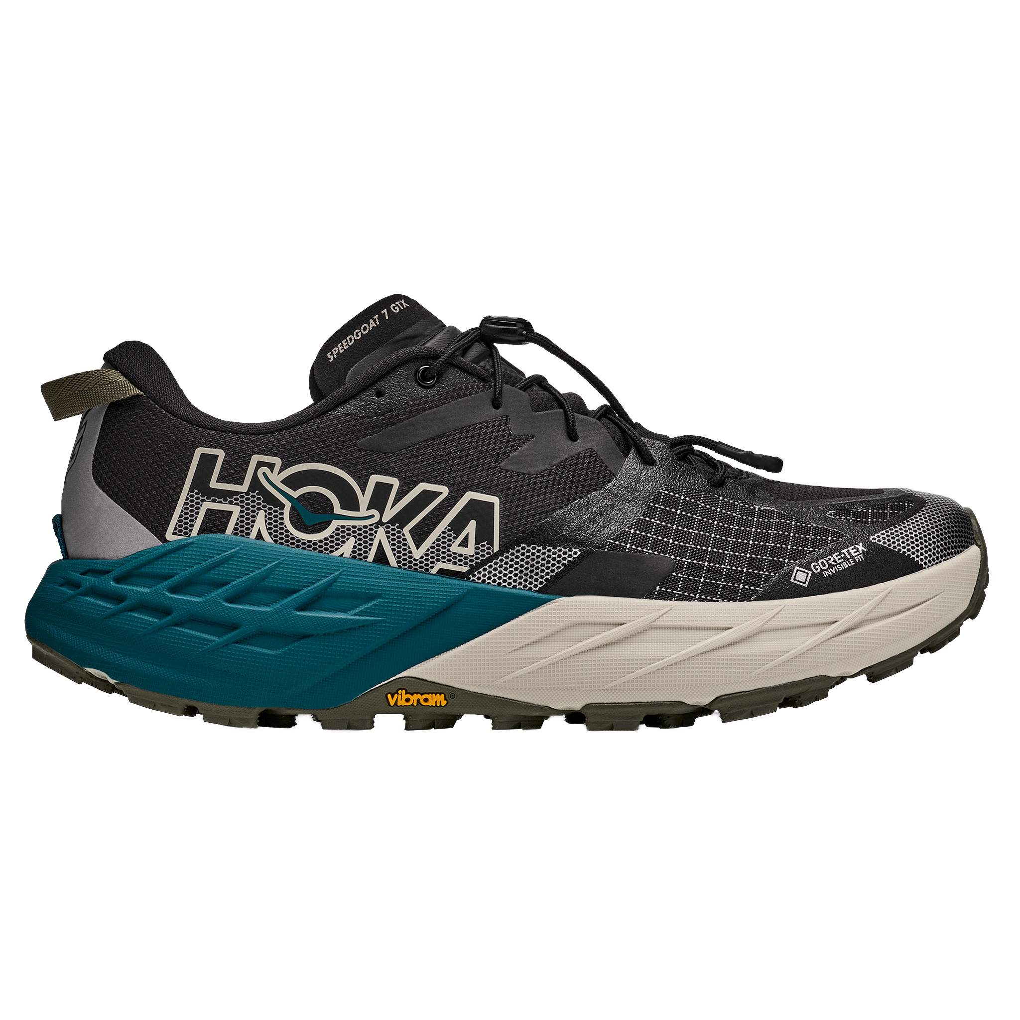Hoka Mens Speedgoat 7 GTX - Tidal Wave/River Rock Grey - Trail - AW26