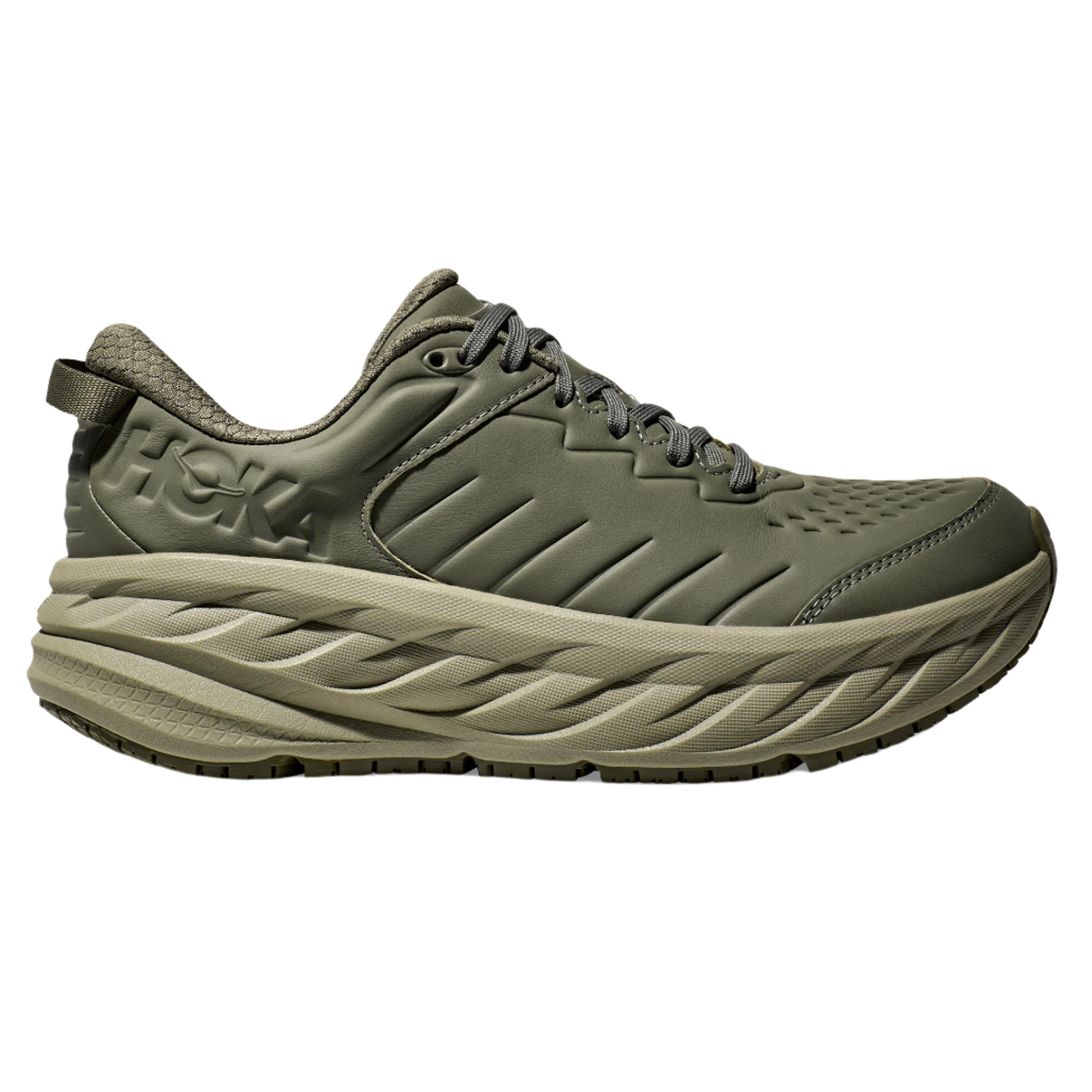 Hoka Mens Bondi SR - Olive Haze/Barley - Neutral