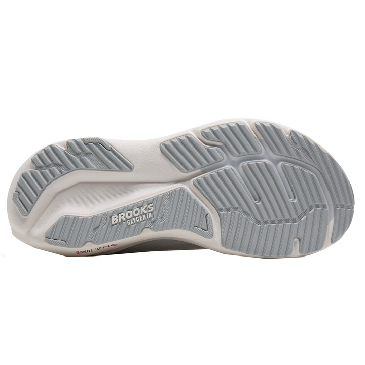 Brooks Womens Glycerin 23 - White/Harbor Mist/Metallic - Neutral - SS26