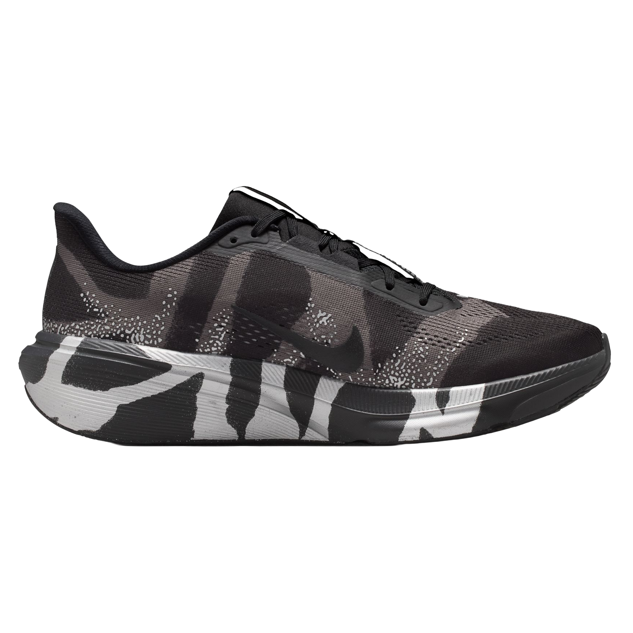 Nike Mens Pegasus 42 - Black/Black Medium/Ash Metallic Silver - Neutral - SU26