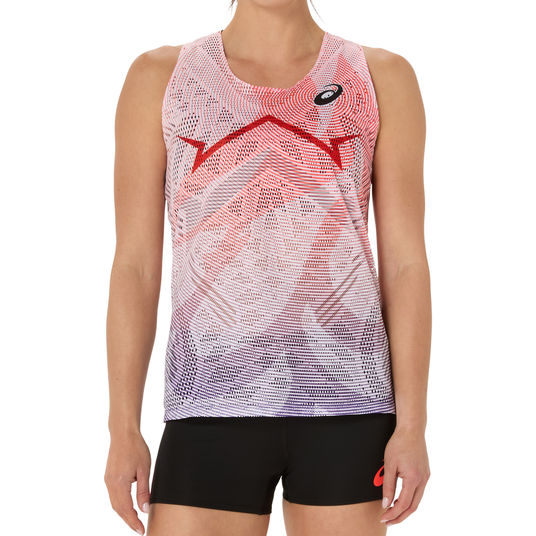 Asics Womens Metaspeed Singlet - Flash Red - AW25