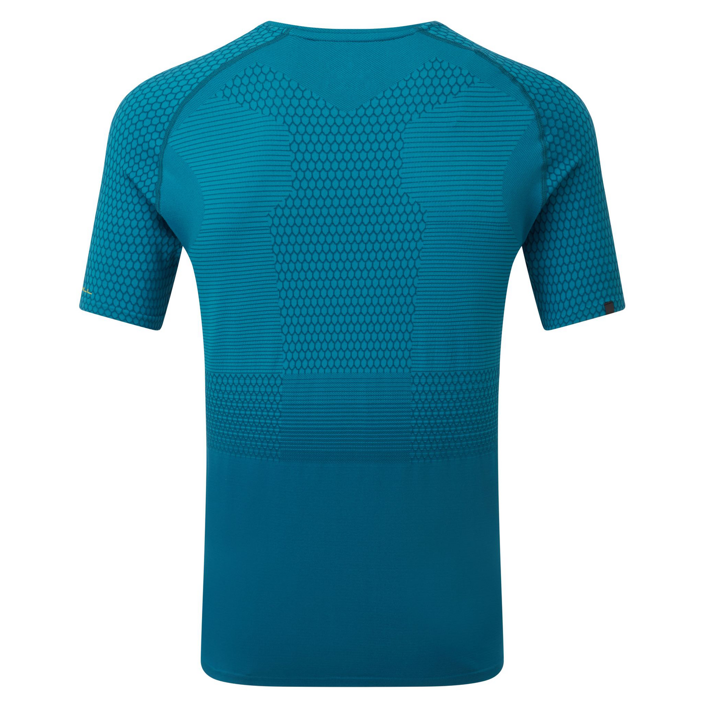 RonHill Mens Tech Marathon S/S Tee - Prussian Blue/Acid Lime