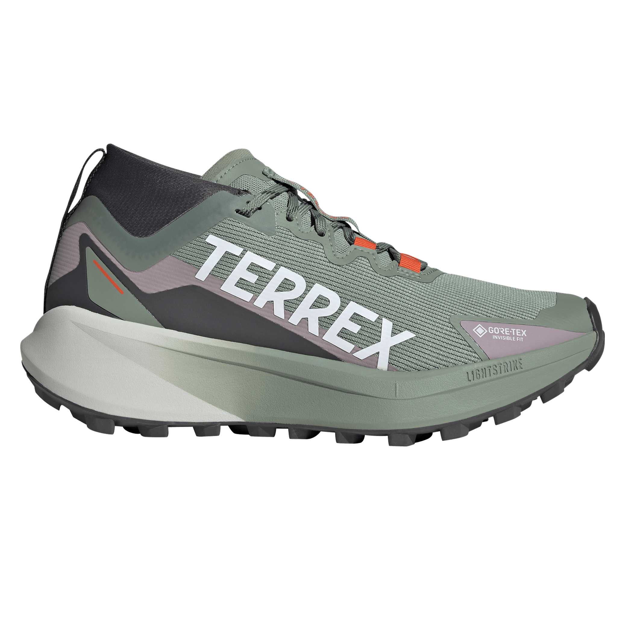 Adidas Womens Terrex Agravic GTX - Silver Green/Cloud White/Preloved Fig - Trail - SS25