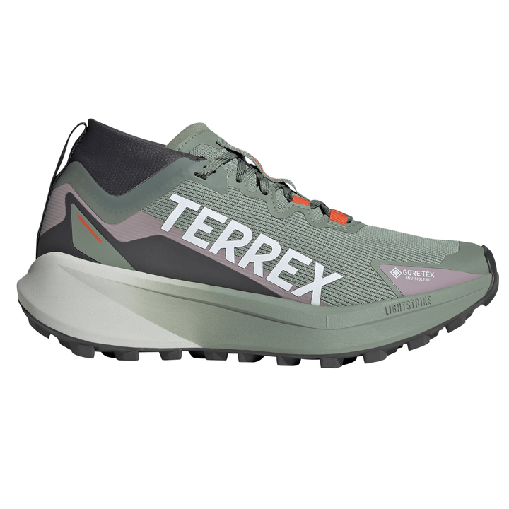 Adidas Womens Terrex Agravic GTX - Silver Green/Cloud White/Preloved Fig - Trail - SS25