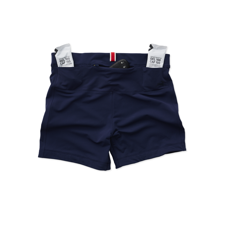 Tracksmith Womens Turnover Short Tights - Navy - AW25