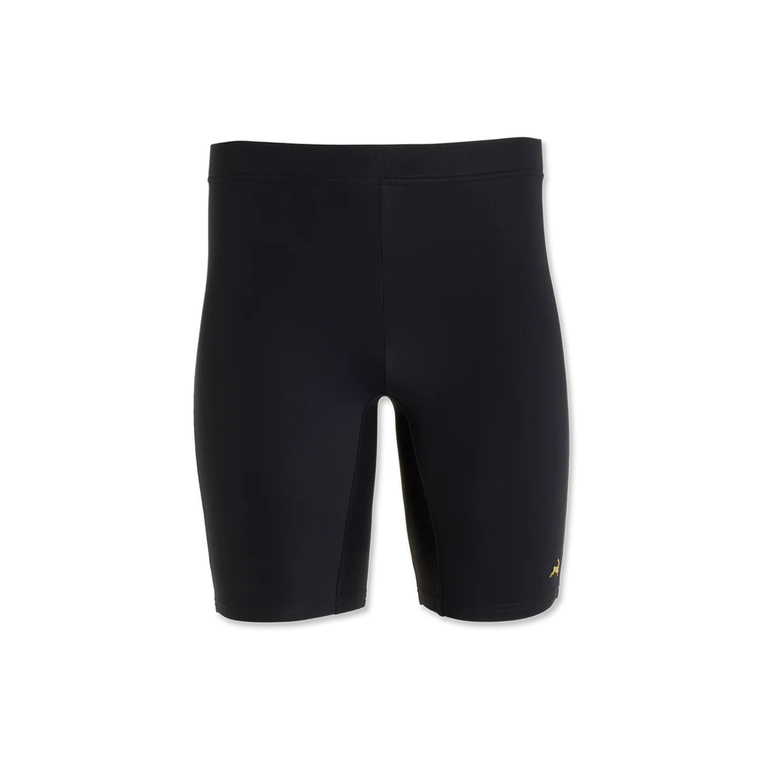 Tracksmith Mens Turnover Half Tights (Lined) - Black - AW25