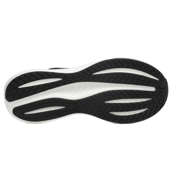 Saucony Mens Triumph 22 - Black/White - Neutral - SS25