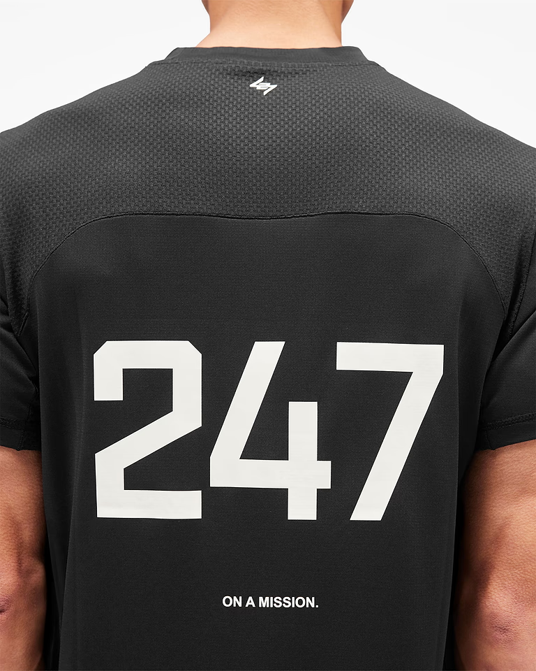 247 Represent Mens Numbers Tee - Jet Black - AW26