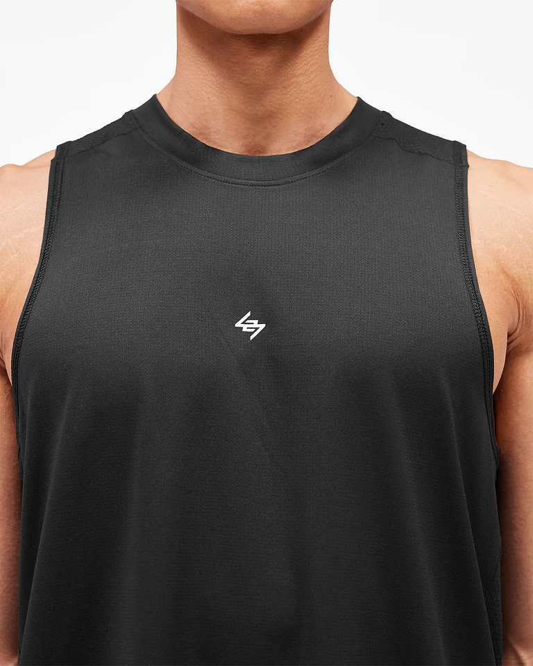 247 Represent Mens Numbers Vest - Jet Black - AW26