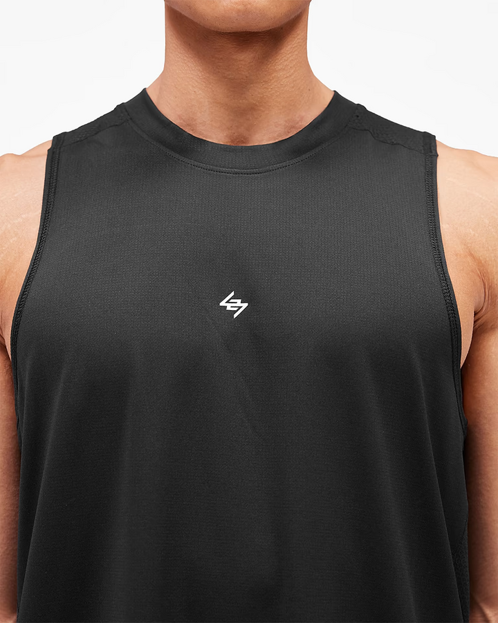247 Represent Mens Numbers Vest - Jet Black - AW26