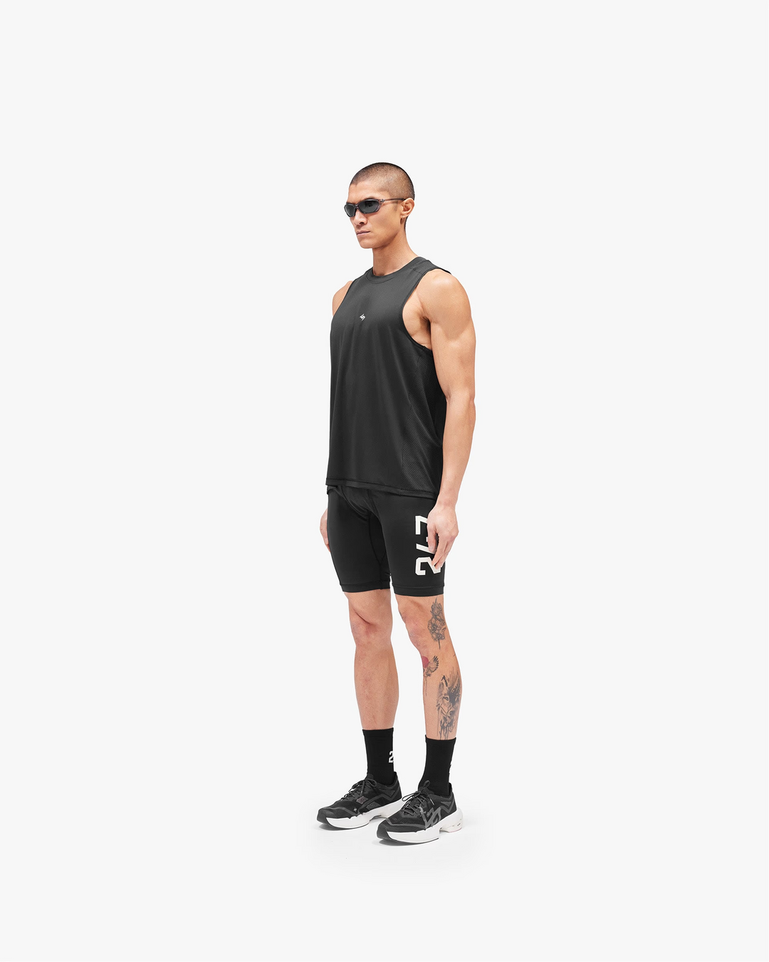 247 Represent Mens Numbers Vest - Jet Black - AW26