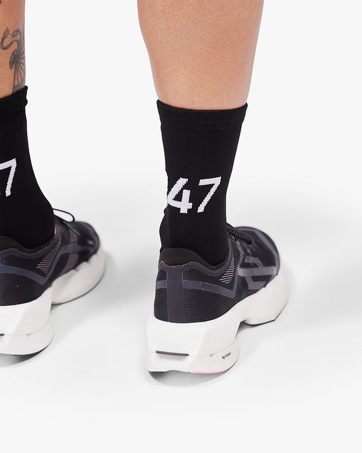 247 Represent Numbers Sock - Jet Black - AW26