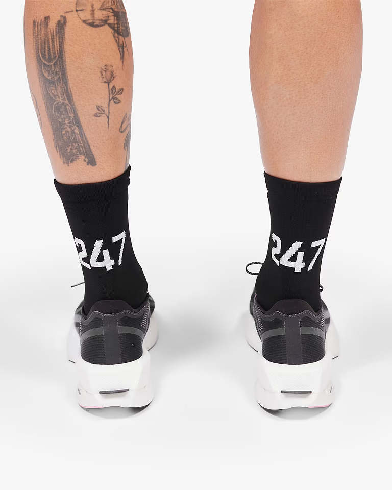 247 Represent Numbers Sock - Jet Black - AW26
