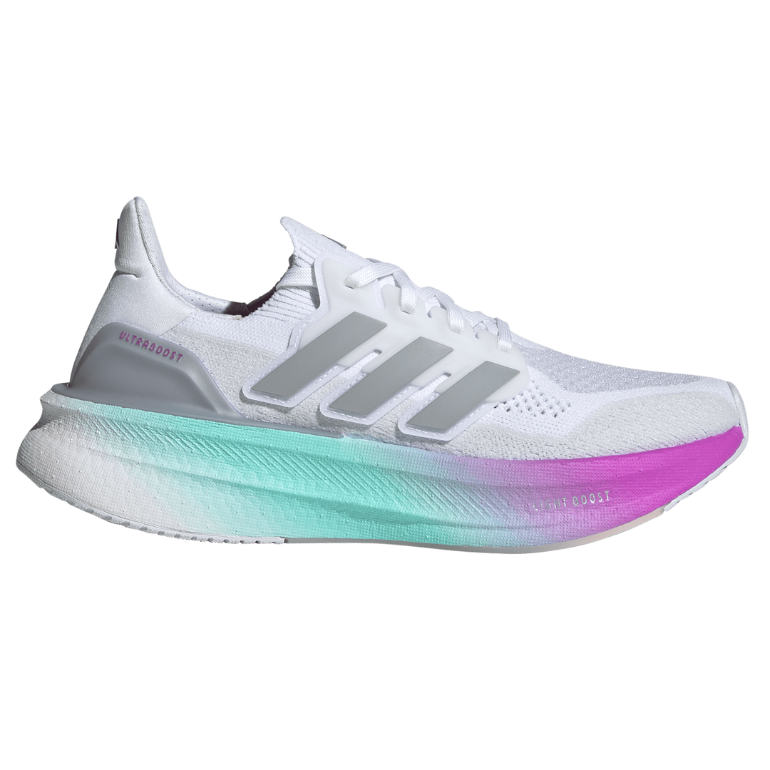 Adidas Womens Ultra Boost 5 - Footwear White/Halo Silver/Purple Burst Run North West Adidas Womens Ultra Boost 5 - Footwear White/Halo Silver/Purple Burst Run North West