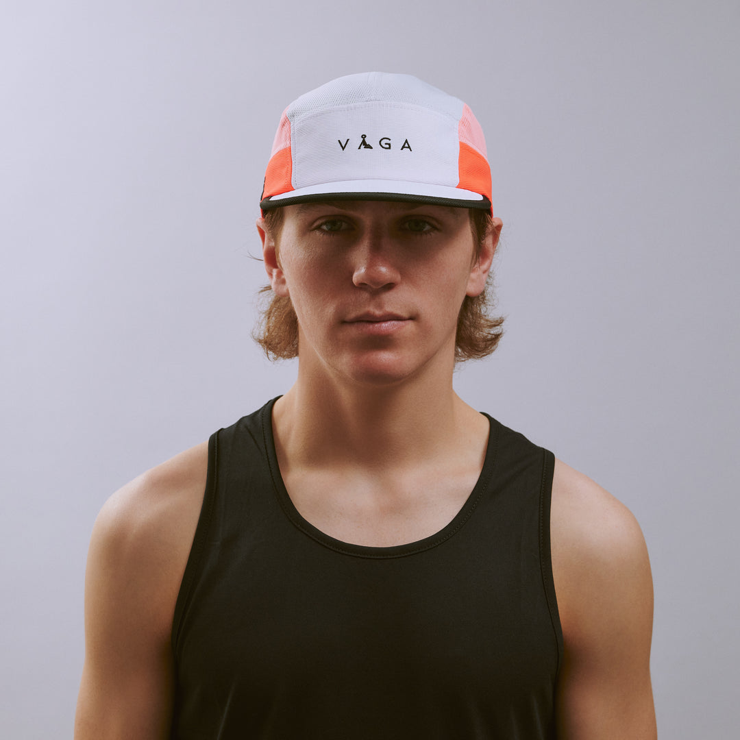 Vaga Club Cap - White/Coral/Neon Peach - SU26