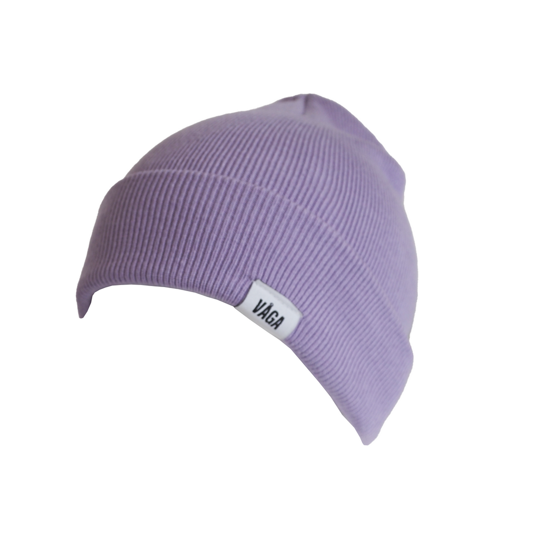 Vaga Fine Rib Beanie Lilac Run North West1