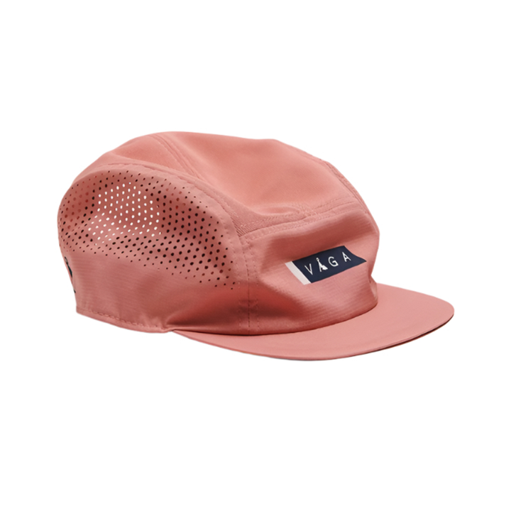 Vaga Feather Racing Cap - Peach/Navy Blue