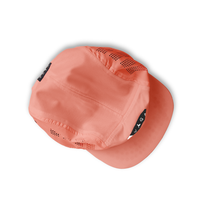 Vaga Feather Racing Cap - Peach/Navy Blue