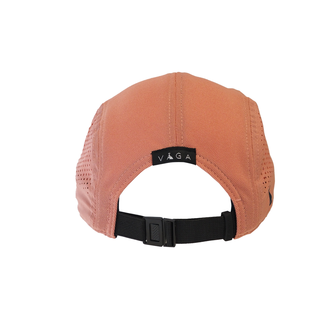 Vaga Feather Racing Cap - Peach/Navy Blue