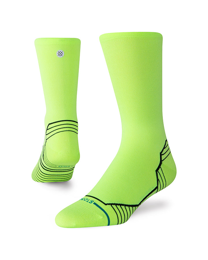 Stance Variegated Ultra Light Crew - Neon Green