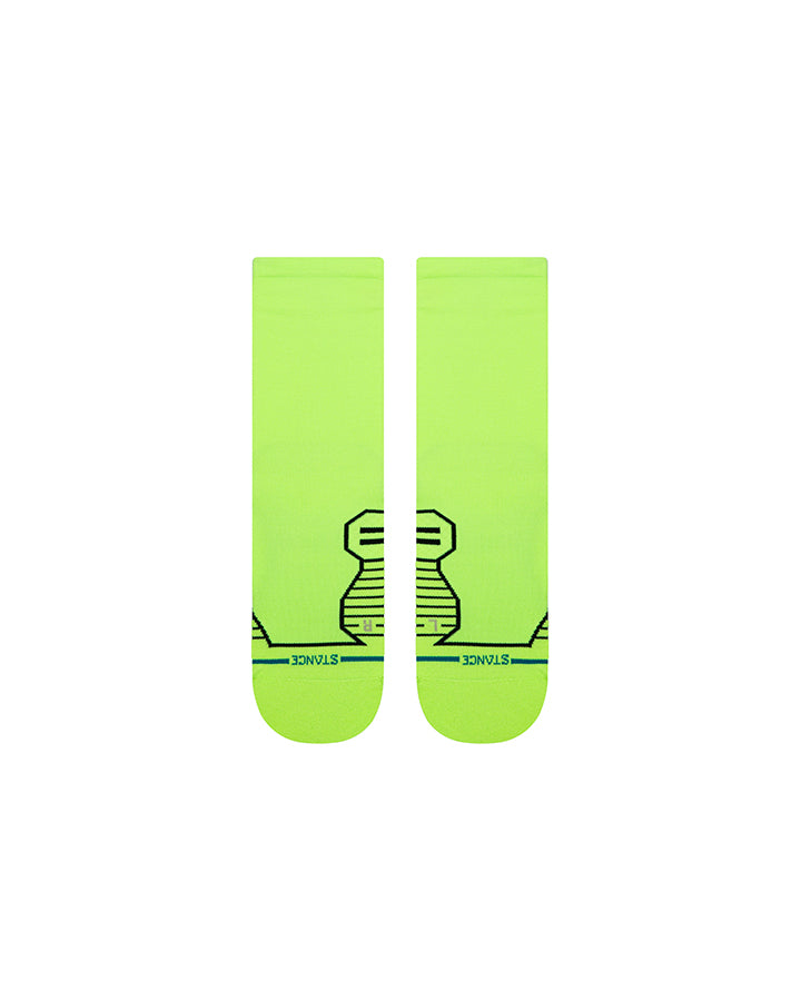 Stance Variegated Ultra Light Crew - Neon Green