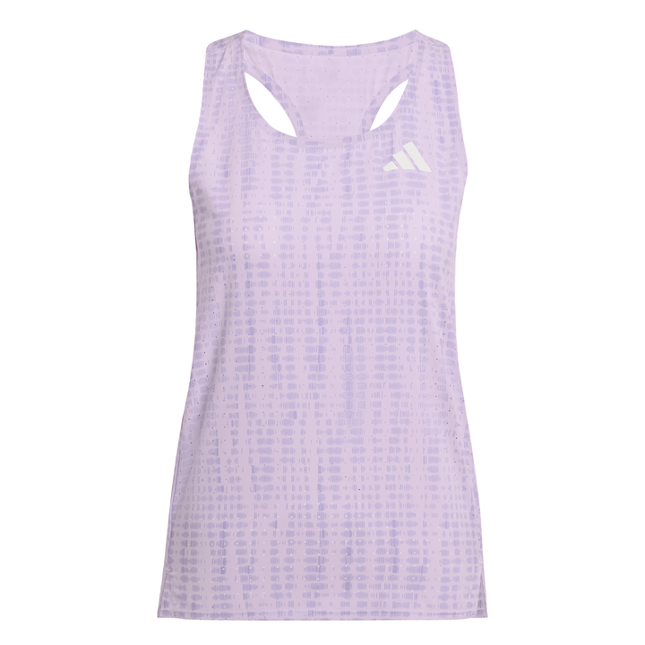 Adidas Womens Adizero Running Singlet - Powder Plum/Magic Lilac