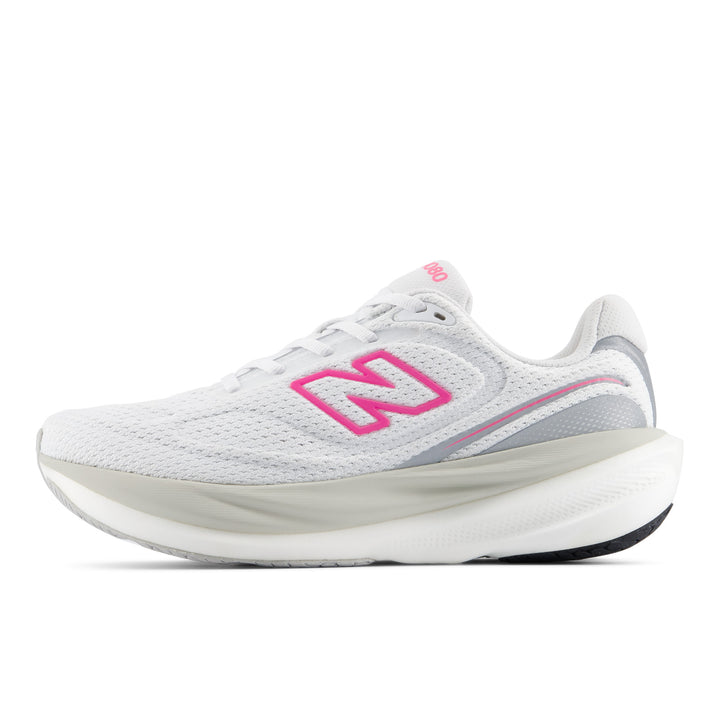New Balance Womens 1080V15 - White/Pink Heat - Neutral - AW26
