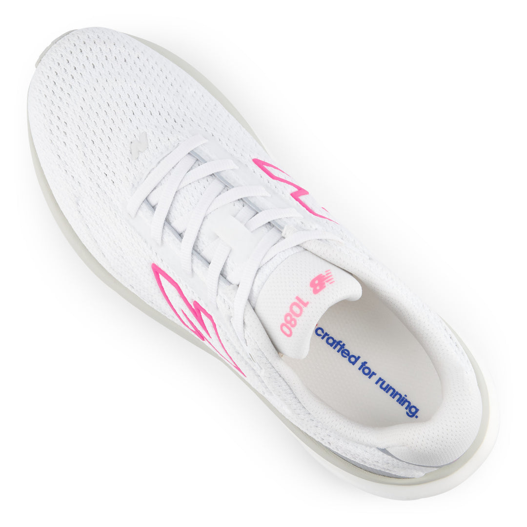 New Balance Womens 1080V15 - White/Pink Heat - Neutral - AW26