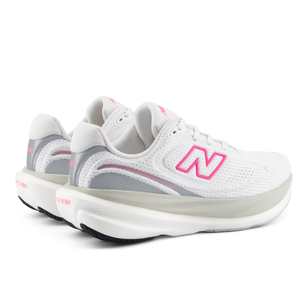 New Balance Womens 1080V15 - White/Pink Heat - Neutral - AW26