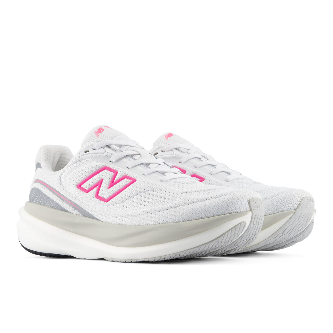 New Balance Womens 1080V15 - White/Pink Heat - Neutral - AW26