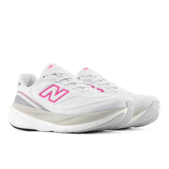 New Balance Womens 1080V15 - White/Pink Heat - Neutral - AW26