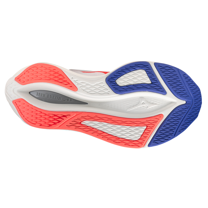 Mizuno Womens Wave Rebellion Flash - White/Striking Coral/Iris Bloom - Neutral - AW25