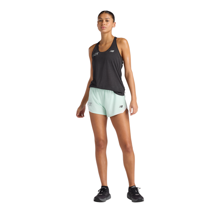 New Balance Damen London Edition RC Essentials Short 3" – Cosmic Jade – SS26