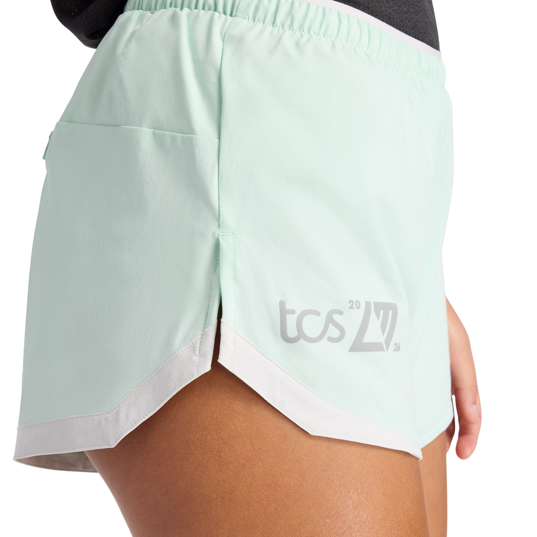 New Balance Damen London Edition RC Essentials Short 3" – Cosmic Jade – SS26