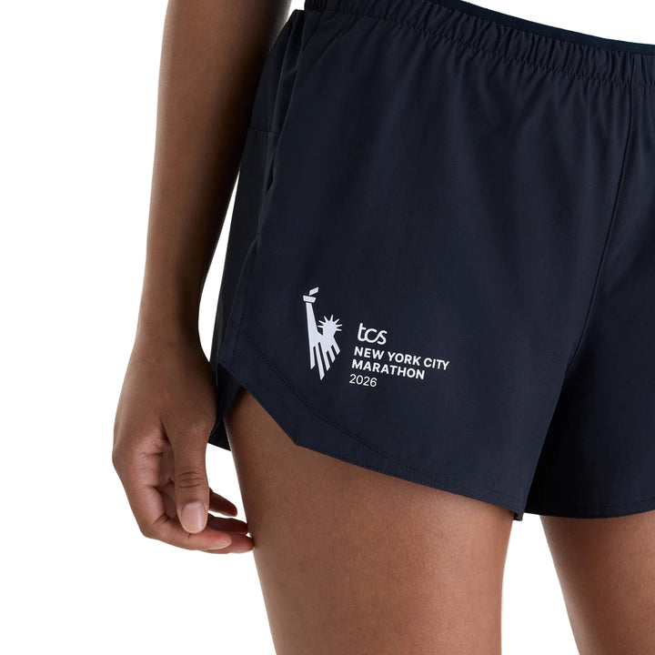 New Balance Womens NYC Marathon RC Essentials Short 3" - Black - AW26